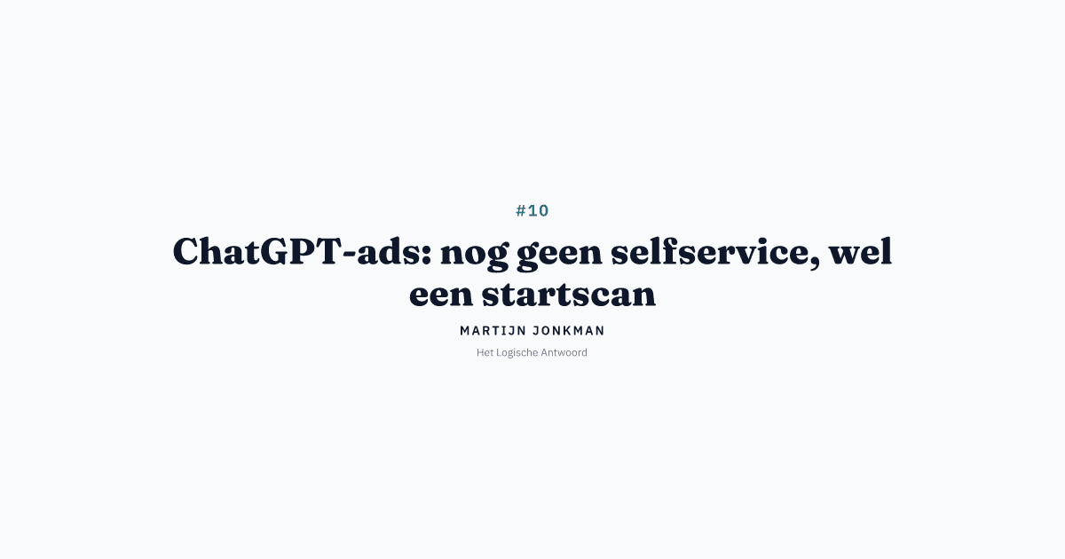 ChatGPT-advertenties: wat je nu al kunt doen