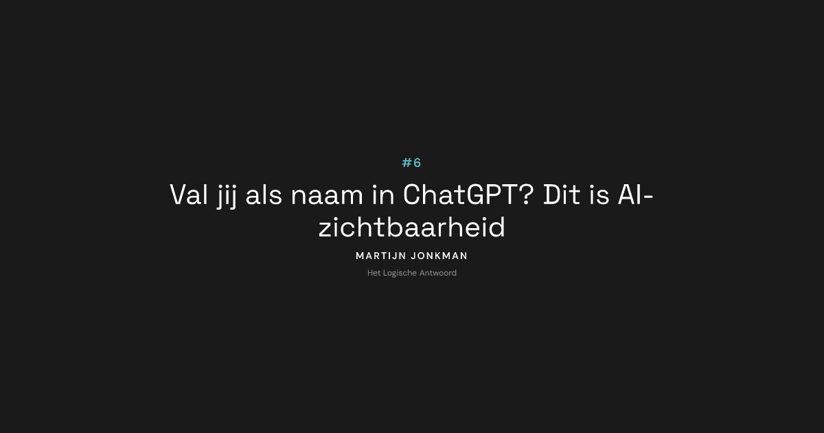 Word jij gevonden als iemand via AI zoekt?
