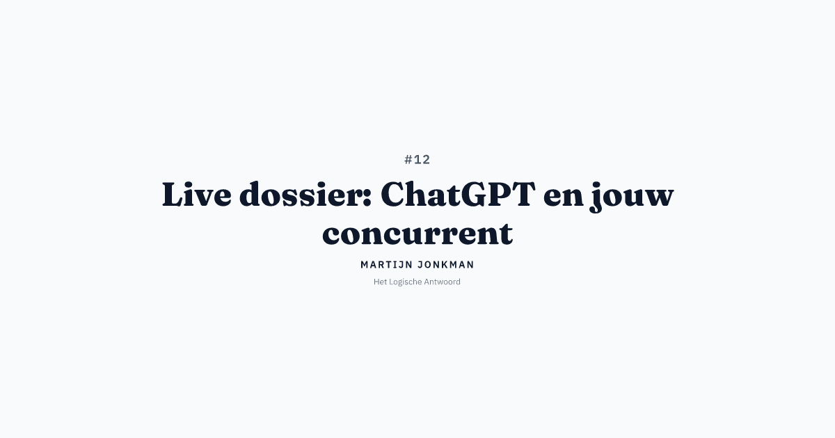 Live webinar: waarom ChatGPT jou niet noemt